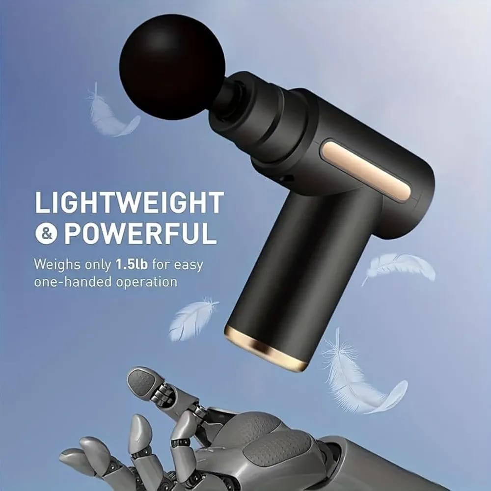 MXTOP Facial Massage Gun, 6 Speed Levels, Variable Frequency Vibration, Post-Exercise Muscle Massager, MP-720 BLACK